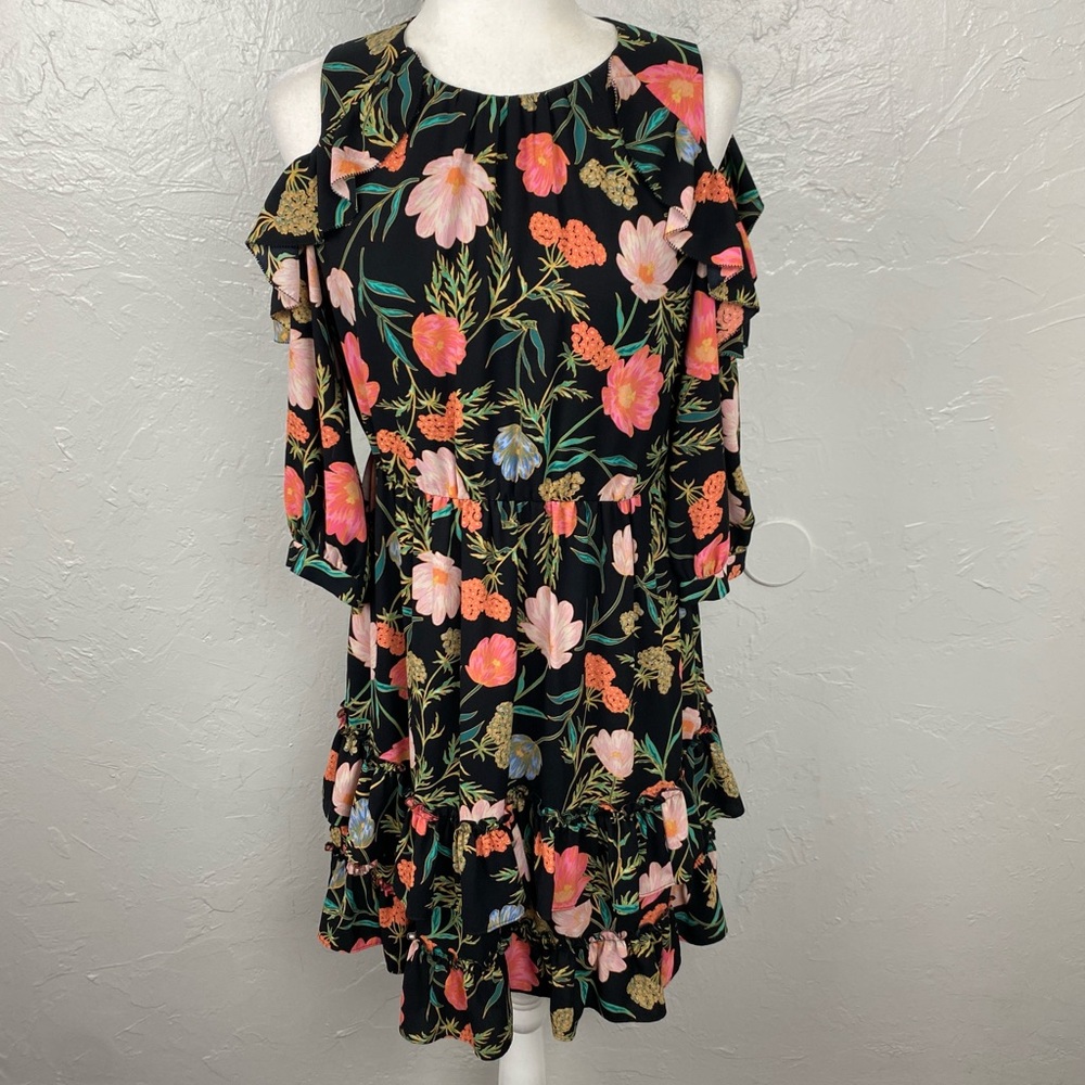 Kate Spade New York Blossom Cold Shoulder mini Dress size 4 Preppy Designer